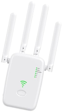 WiFi Extender Signalverstärker, WiFi Repeater WiFi Extender WiFi Extender 300Mbps WiFi Repeater Wireless Signalverstärker Erweiterter Netzwerkverstärker Für Laptop Home Router, A