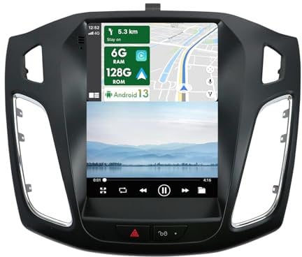 MISONDA 9.7 IPS 2 Din Android 14 Car Radio Suitable For Ford Focus MK3 2012-2018- [6G+128G] - [Built-in Carplay+DSP+GPS] - [Camera+Mic] SWC BT 4G WiFi AUX DAB Head Unit