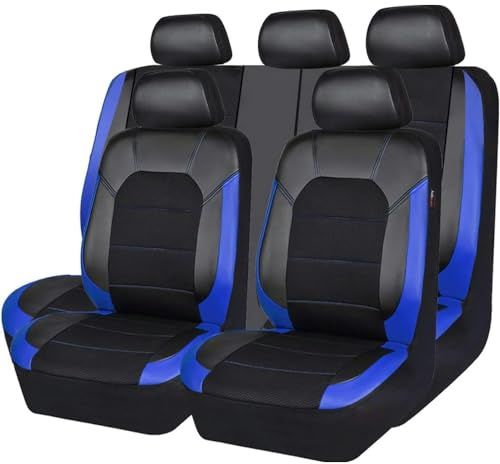 JCPDN Auto Sitzbezüge für Opel Meriva A Meriva B 2003-2010 2011 2012 2013 2014 2015 2016 2017,Vorne und Hinten Sitzbezügesets Allwetter Atmungsaktiv Wasserdichtes Verschleißfest Zubehör,C