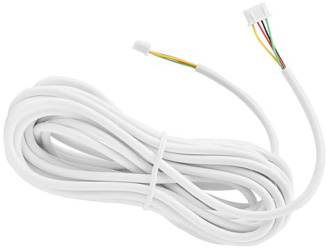 Doorbell Wire, Garage Door Wire with Cable Connectors 10m 0.3mm 4 Core Door Bell Wire for Video Doorbell Intercom System