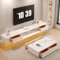 XDXINY Meuble TV suspendu en bois massif pour salon, maison, table basse suspendue, support TV 140, 160, 180, 200, 220, 240 cm, plusieurs tailles (blanc roche, 160 x 20 x 24 cm)