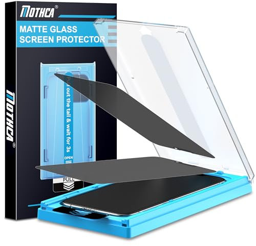 Mothca Matt Sichtschutz für iphone 13 Pro Max/iphone 14 Plus Sichtschutzfolie Matte, Anti-Spy Privacy Screen Protector, 9H Schutzglas Anti-Fingerabdruck (6,7 Zoll- 2 Stück)