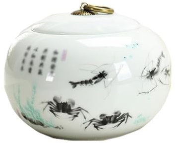 LIQONWAG Tarro de Té, Latas de Cerámica para Té, Latas Individuales Selladas, Latas Redondas de Cerámica para Almacenar Té, Latas de Té para el Hogar para Almacenar Té Y Café en la Cocina/B