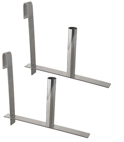 Lot de 2 panneaux d'aide à l'installation de clôture à double crochet pour une installation rapide des brise-vue en PVC