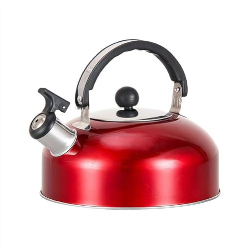 YUYQAQ 3L Stove Top Whistling Tea Kettle,Stainless Steel Teakettle Teapot with Ergonomic Handle,Flat Bottom Design for Gas,Induction,Electric Stovetops,Hot Water Fast to Boil