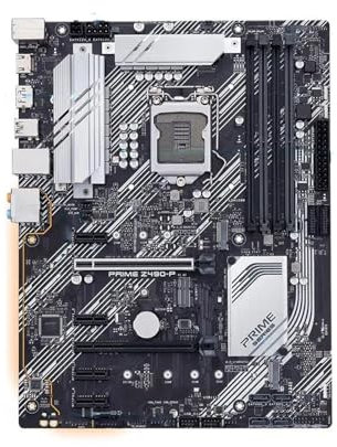 WLTDYZZLDN Scheda Madre Fit for ASUS Z490-P LGA 1200 (per Intel® 10a Generazione) ATX (Doppio M.2, DDR4 4600, 1 GB Ethernet, USB 3.2 Gen 2 USB Type-A) Motherboard