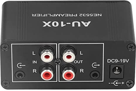 BRRNOO Kopfhörerverstärker, Kopfhörerverstärker, Telefonlautsprecherverstärker mit 3,5 Mm Kopfhörer-Cinch-Eingang und Ausgang, 20 DB Stereo-Tonsignal für Heimstudio