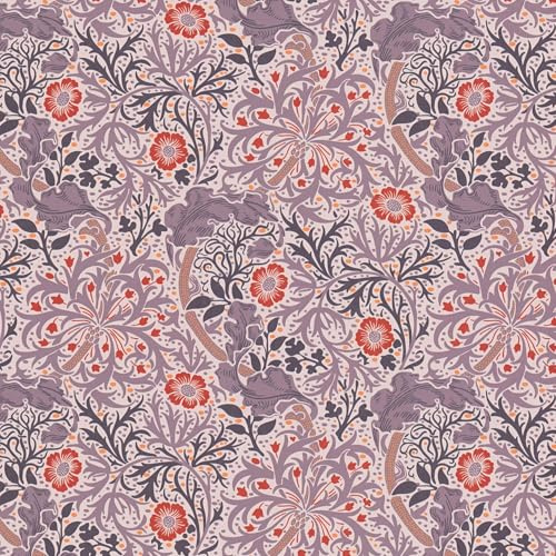 Profhome Retro Tapete 390592-GU Vliestapete flieder rosa orange-rot pastell-violett 0,53 m x 10,05 m = 5,33 m2