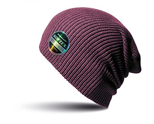 Result Winter Essentials Core Softex Beanie Hat (One Size) (Burgundy)