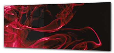 Modernes Glasbild 125 x 50 cm – Abstrakte Kunst 3