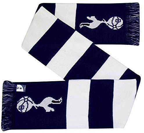 THFC Offizieller Tottenham-Fußball-Schal mit Wappen für Fußballfans (100 % Acryl)