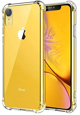 GAPlus iPhone XR Case - Ultra Slim Clear Gel Shockproof Bumper Case Cover For iPhone XR (Crystal Bumper)