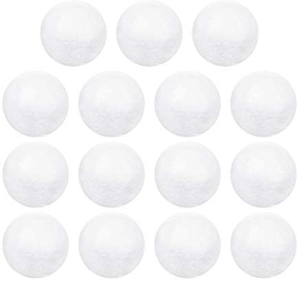 TOYANDONA 15Pcs 10Cm Handwerk Schaumkugeln Weiß Handwerk Schaumkugel Styropor Styroporkugeln Weihnachten Blumenarrangement DIY Kunsthandwerk Liefert