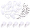 Swpeet 120 Pack White 3/4 Inch Nylon Plastic R-Type Cable Clips Clamp Kit, Nylon Screw Mounting Cord Fastener Clips with 120 Pack Screws for Wire Management (3/4 Inch, White)