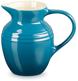 Le Creuset Pichet en Céramique pour le Petit-Déjeuner, 600 ml, 550 g, Deep Teal