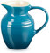 LE CREUSET Jarra de desayuno de cerámica de gres, 600 ml, 550 g, Azul Deep Teal
