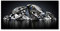 Tulup Crédence de cuisine 120x60cm Dosseret en verre Fond de hotte Verre de sécurité trempé Splashback Guard - Divers - Noir - Diamants