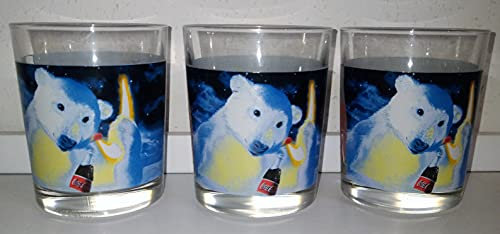 Rofu Sammelglas/Gläser/Eisbären/Retro/Vintage / 3 x 0,2 Liter Action/Kik