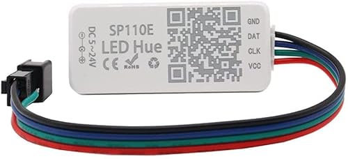 SP110E Controller Pixel Bluetooth WS2811 WS2812B ws2812 dimmer SK6812 RGB RGBW APA102 WS2801 Pixel Led Strip iOS Android
