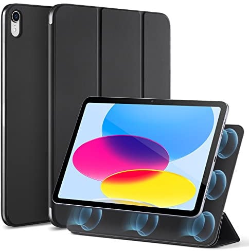 ESR for ipad (A16) 11th generation case 2025, iPad 10th Generation Case 2022, Convenient Magnetic Attachment, Two-Way Trifold Stand, Lightweight Protection, Auto Sleep/Wake, Silky-Smooth Cover, Black