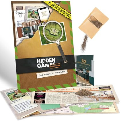 Hidden Games Escena del Crimen - Una solución venenosa - Español - Juego Realista de escenas del Crimen, emocionante Juego de Detectives, Juego Escape Room