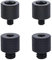 Lamkrtlp Adaptador de Rosca de 4 piezas de 3/8 a 1/4 y 1/4 a 3/8, adaptador de tornillo de trípode hecho de aleación de aluminio para trípode, trípode de cámara, soporte de micrófono, Negra