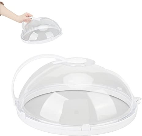 Natudeco Couvercle Anti-éclaboussures pour Micro-Ondes Couvercle Chauffant pour Four à Micro-Ondes Couvercle de Plaque Alimentaire Portable résistant à l'huile pour Fournitures de Cuisine à Domicile