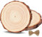 Huixinue Dischetti Legno 2 Pezzi 20-22 cm Non Alesati, Tronco di Albero 15 mm di Spessore, per Artigianato Fai da Te, Matrimoni e Decorazione di Natale