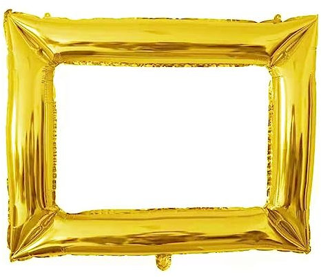 Cadre photo gonflable - Accessoires pour boîte photo, accessoires, gadgets de fête pour mariage, anniversaire - Or