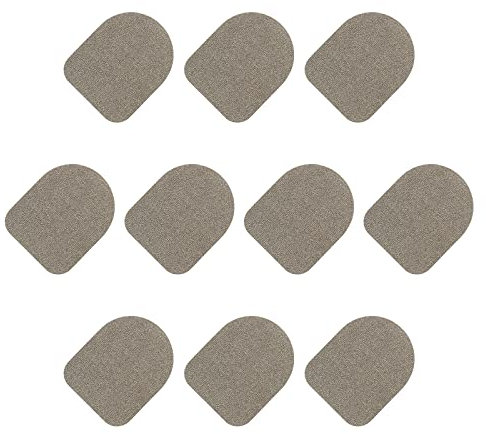 sourcing map Handschuhe Touch Bildschirm Aufkleber Ultra Hohe Sensibilität Flexibel Silber Faser Ultra Dünn Aufkleber für Handschuhe Pack von 30