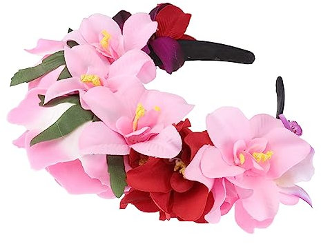 BIUDECO 1stück Blumen Haarreif Für Damen Einzigartiges Und Headwear Für Halloween Hochzeiten Und Partys Farbenfrohes Haaraccessoire Für Besondere Anlässe