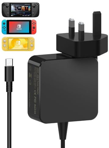 MJXYXCDH Universal 45W USB C Charger - Fast Charger for Nintendo Switch, MacBook Pro, iPad Pro, Pixel, Samsung Galaxy
