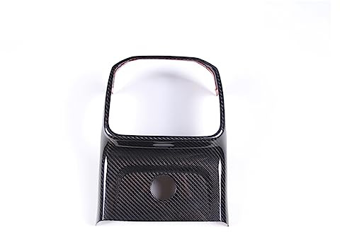 JCAKES Interiores Decorativos para MACAN 2014-2020 2021 2023 Aire Acondicionado Trasero Interior Salida Ventilación Panel Marco Cubierta Embellecedora Decorativa Fibra Carbono