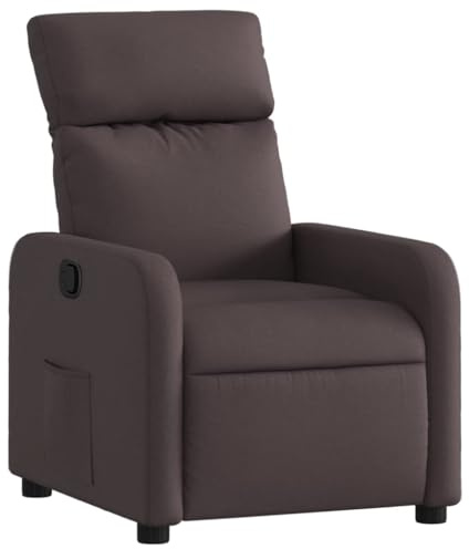 vidaXL Relaxsessel Dunkelbraun Stoff