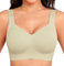 Yommay No-Wire Full Coverage Bra for Women - Comfort Ladies Sleep Everyday Bra With Padding, Light Green, M
