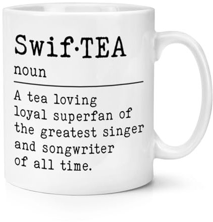 Swif•Tea Definition 10oz Mug Cup Parody Funny Gift Present Tea Lover
