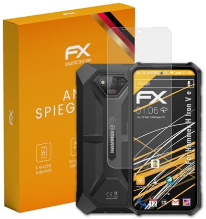 atFoliX Panzerfolie kompatibel mit Hammer H Iron V e Schutzfolie, entspiegelnde und stoßdämpfende FX Folie (3X)