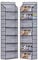 MISSLO Klar Cap Regal für Baseball Kappenhalter, Cap Aufbewahrung für Schrank Wand Tür, 7 Regale Hutablage 80 Mützenhalter Organizer mit 14 Seite Taschen(Grau)