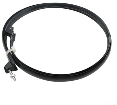 EpheyFIF Griglia di fissaggio per anello, 40,6 cm, rete di protezione per ventola da tavolo, rete per anello in rete di plastica, viti a cerchio, griglia elettrica, rete fissa per anello (nero)