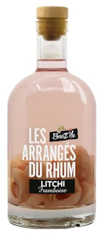 Breiz'Ile - Les arrangés du rhum - Litchi/Framboise - Punch au rhum - 28,0% Vol. 70cl