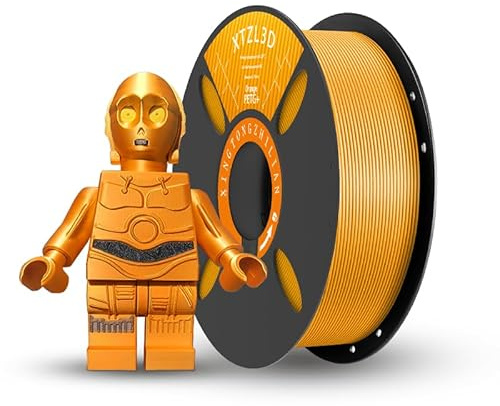High-Speed Orange PETG 3D Printer Filament 1.75mm, Dimentional Accuracy +/-0.02mm, 1Kg Spool (Reuseable Tray) 3D Printing Filament