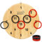 Taylor & Brown Wooden Hoopla Hanging Hook Ring Toss Target Game | Throw Ring Board, Just Hang it on a Wall and Start Playing | Indoor Outdoor Activity | Perfect for Parties, Family Fun