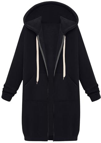 Veste Femme Imperméable Chaud Coupe Vent Respirant Extérieur Tunique Femme Longue Hiver Grande Taille Outdoor Manteau Gilet Vintage Pull Ample Femme Hiver Marque Noel 01 Noir M