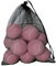 FLCPJGV 12 Stück Tennisbälle Trainingsbälle Übung Tragbare Übungsbälle Haustier Hund Spielbälle für Schlägersport Anfänger, Hell-Pink