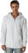 Smith & Solo Felpa con cappuccio da uomo – felpa girocollo – maniche lunghe – slim – fit – allenamento – felpa – maglione – misto cotone di alta qualità da uomo, Cerniera bianca, M