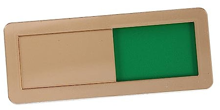 VILLCASE Ne pas Deranger Porte, Vacant Occupé Panneau De Confidentialité, 10x4cm, Doré, Pas de Texte, Pour Bureau Ou Salle De RéUnion, Indiquer La Disponibilité