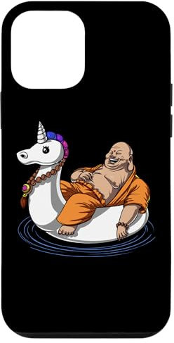 Coque pour iPhone 12 mini Bouddha Licorne Flotteur Drôle Piscine Fête Fantaisie