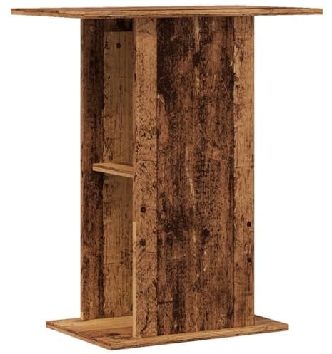 vidaXL Support d'aquarium vieux bois 36x60,5x72,5 cm bois d'ingénierie, armoire pour aquarium, support de réservoir de poisson, base pour aquarium