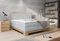 DomiMeble Kontinentalbett für das Schlafzimmer Massivholz Boxspringbett 160x200cm 7-Zonen Taschenfederkernmatratze-Hochwertiges Schlafsystem Mit Eichenholzgestell Farbe Helle Esche