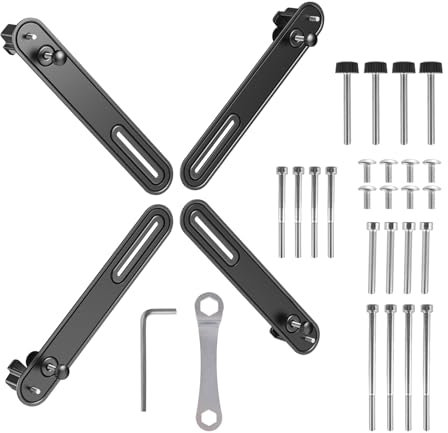 Maclean MC-990 Adaptador VESA Universal para Pantallas de 13 - 32 Pulgadas sin Agujeros hasta 10 kg | Soportes Compatibles con el Estándar VESA 75x75 mm y 100x100 mm | Juego de Adaptadores